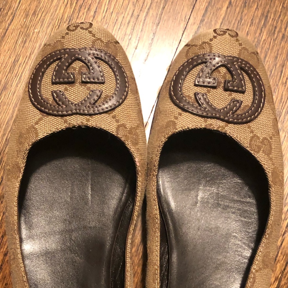 Gucci ballet flats 39.5